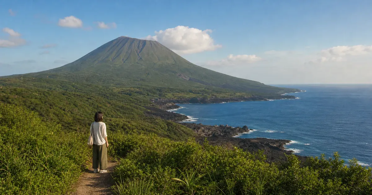 八丈島の女ひとり旅ガイド：モデルコースとエリア別おすすめ のアイキャッチ画像