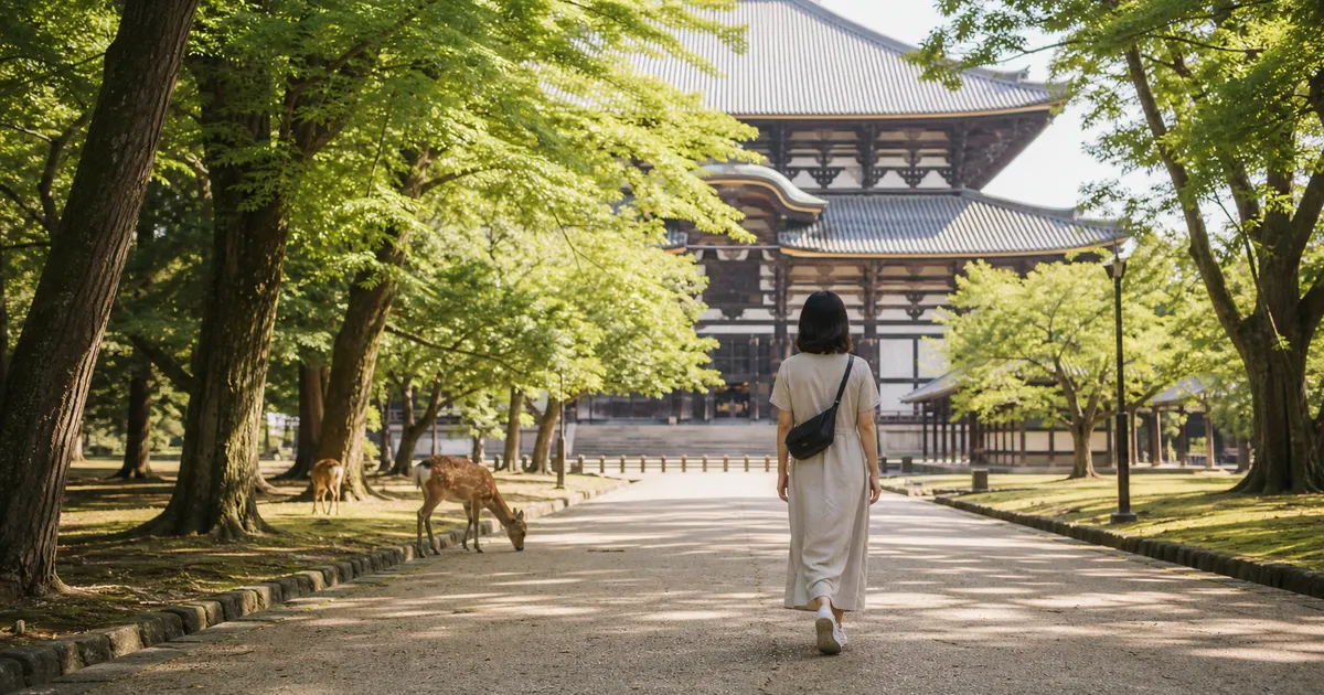 奈良ひとり旅ガイド：女性目線のモデル… のアイキャッチ画像