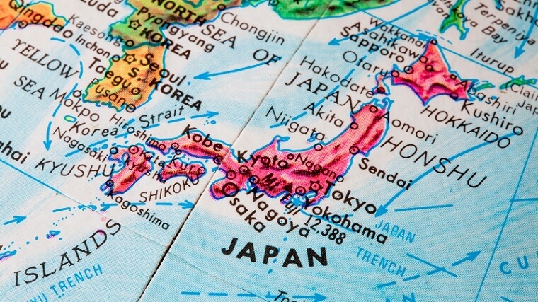 JAPAN地図