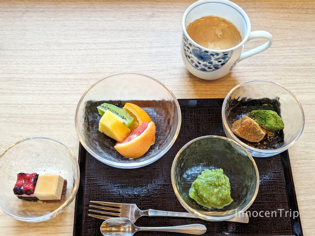 朝食バイキングのデザート